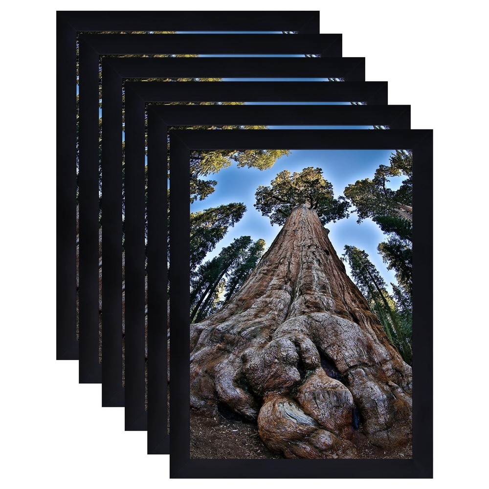 5×7 Picture Frame Black Photo Frames Display with 4×6 Mat for Wall and Tablet…