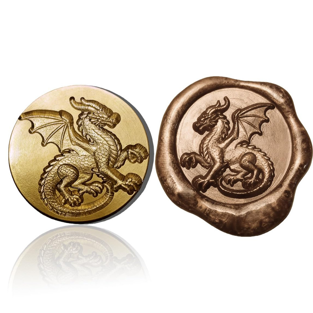 Wax Seal Stamp Head, 3D Embossed Relief for DIY Crafts, Wedding Invitations, Gif