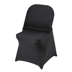 VEVOR 30PCS Black Stretch Spandex Folding Chair Covers for Wedding Party Dining