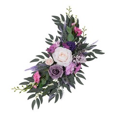 Lavender purple wedding arch flower decoration kit