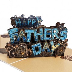 Happy Father’s Day Card – Funny 4 Layers 3D Pop Up Greeting Card Gift for Dad…