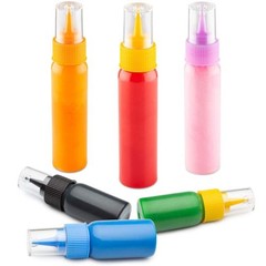 Writer Bottles – Easy Small Squeeze Bottles – 5 Each (1 and 2 Ounce) – 10