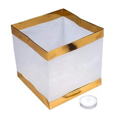 Toner Depot Water Floating Candle Lanterns Outdoor for Gold, Gold