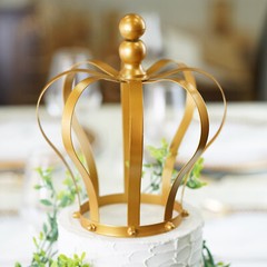 9-Inch tall Gold Metal Crown CAKE TOPPER Princess Birthday Party Decorations