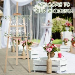 Welcome to Our Wedding Sign 24 x 18 Inch Welcome Wedding Sign for Wedding