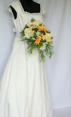 Spring Sunny Sunflower Faux Silk Wedding Bouquet