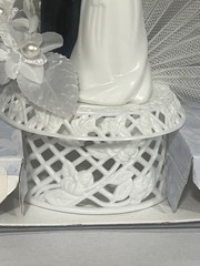 Vintage Bakery Crafts Wedding Cake Topper Traditions Bride Groom NIB USA 171W