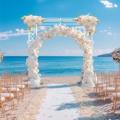 Extra LargeWhite Wedding Archway Stand Celebration Ceremony Backdrop Square Arch