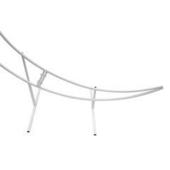 7ft White Metal Crescent Moon Wedding Arch Stand Curved Flower Balloon Frame