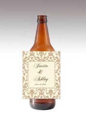 12 Baroque Wine Wedding Wine Beer Bottle Labels Great for Engagement Bridal