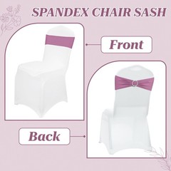 MDS 100 Spandex Chair Sashes Dusty Pink