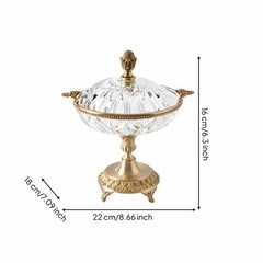 Glass for Me Cake Stand Double Tier Tableware for Dining Room