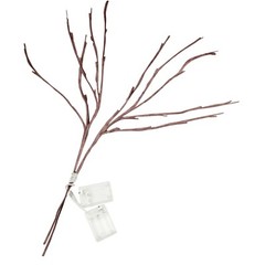 Brown 3 Warm White 31 in LED TREES Lighted Artificial Branches Party Decorations