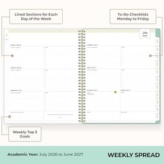 Day Designer 2026-2027 Weekly and Monthly Academic 8.5″ x 11″ Palms- 2026/2027