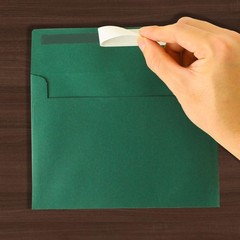 Green Envelopes, 50 Pack, 5 x 7 Inch, A7, Dark Green, 120gsm 5.5×7.5,