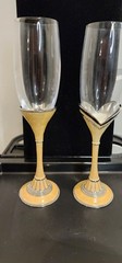 Things Remembered Wedding Champagne Fltes Glasses New