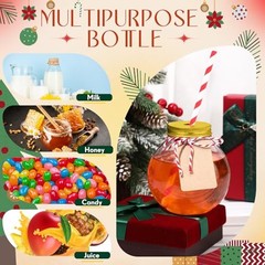 Pcs Fish Bowl Ornament Cups Plastic Patron Bottles with Lids and Straws 24