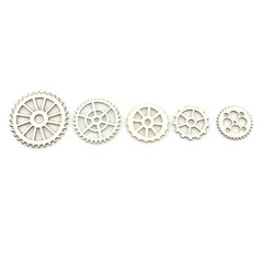 100 Pcs Wooden Pieces Mini Wooden Creative Carved Hollow Out Crafts for
