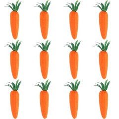 Artificial Carrots Miniature for Home Party Decorative Use DIY Crafts 36 Pieces