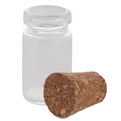 Clear Glass Jars Bottles 50 Pack Mini, Tiny, Cork Stoppers, Arts &
