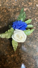 Small Sola Flower Corsage 4” “It’s a Girl/Boy” Child-size