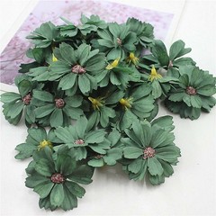50 pieces DIY daisy home wedding mini silk flower head decoration artificial