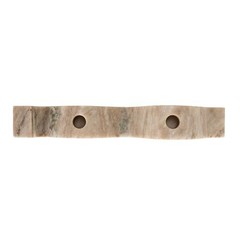 Marble Wave Double Taper Candle Holder Beige