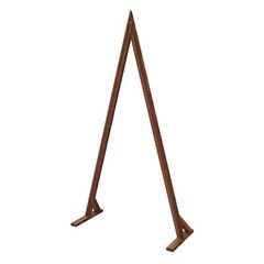 2PCS Rustic Wooden Wedding Arch Stand Background Flower Balloon Banquet Archway