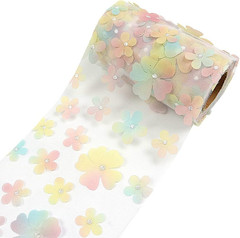 Rainbow Tulle Rolls 4.7 Inch X 10 Yards (30 Feet) Color Tulle Rolls Spool Fabric
