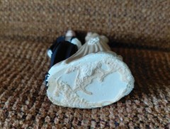 Vintage 1950’s CHALKWARE WEDDING CAKE TOPPER COUPLE Chalk Ware
