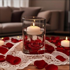 48pk 2″ White Floating Candles, Unscented, 5-6 Hr Burn, Wedding Decor