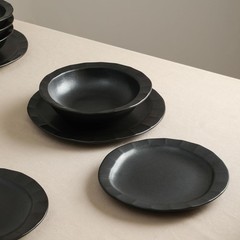 Stone Lain Oasis Stoneware Plate Dish Set 4-Piece Dinner Plates – Ceramic