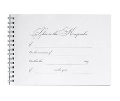 True Love wedding guest book and pen set