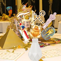 Ancient Egypt Centerpiece Sticks Egyptian Party Decorations 23PCS Multicolor