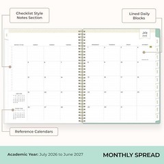 Day Designer 2026-2027 Weekly and Monthly Academic 8.5″ x 11″ Palms- 2026/2027