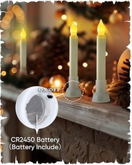 Batteries Included Floating Candles with Wand Remote, with Wand & Batteries