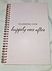 Pink Rose Gold WEDDING PLANNER organizer book journal engagement bridal shower