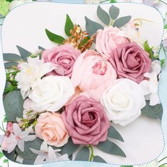 Wedding Arch Decorations Pack – Reusable Artificial Hanging Flowers 2 Pink