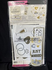 Bride & Groom Car Decoration Kit – 20 Pieces Included (Window Stickers, Magnet)