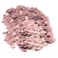 Metallic Foil Confetti 8000 Pcs Shiny Round Table Confetti for Fill Rose Gold