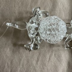 Beautiful 5” Glass Chandelier Ornament Wedding Shower HANDBLOWN Set of 7