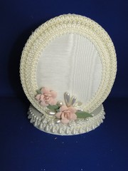 New Elegant Mirrored First Dance Bride & Groom Wedding Caketop #281