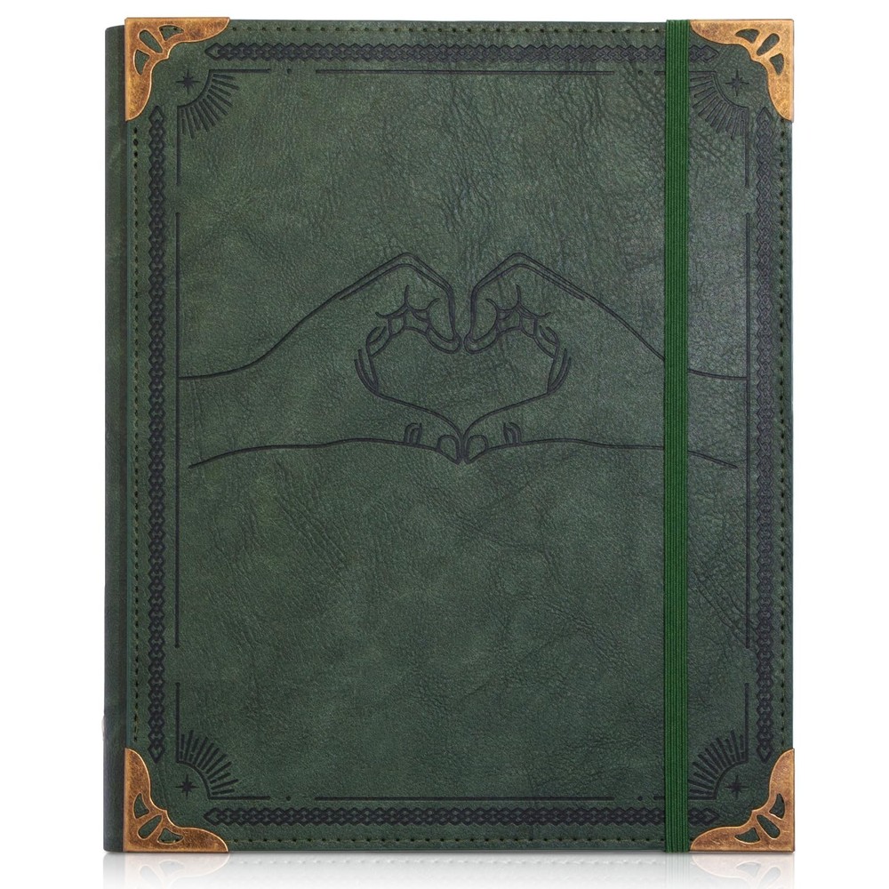 Photo Album 4×6 Leather Photo Albums, Travel Vintage Scrapbook Photo Album fo…