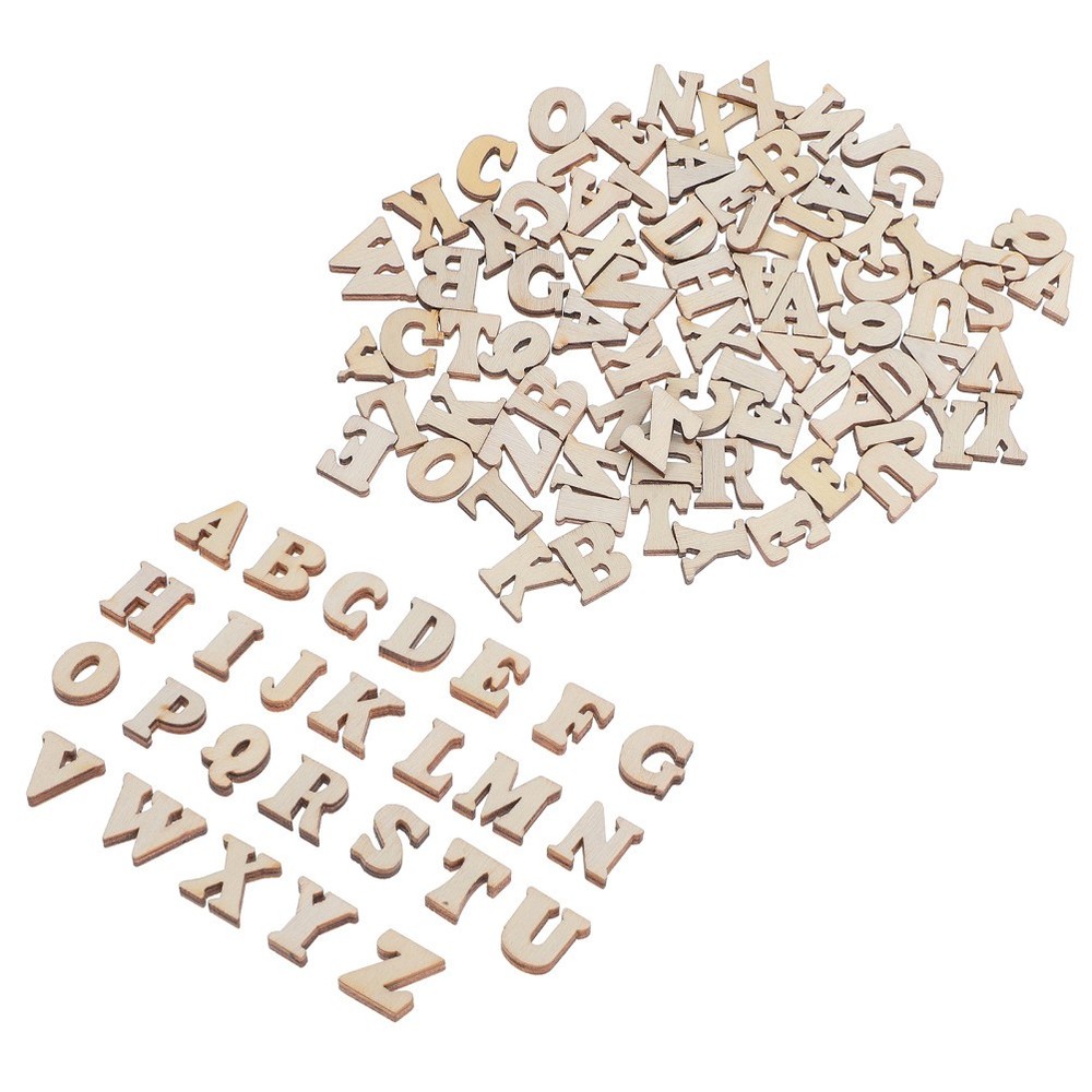 100 Pcs Wooden Educational Toys for Children Learning Small Letters Craft
