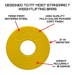 Micro Gainz Gain Muscle 1Lb At A Time Micro Gainz 1-Inch Center Hole Standard