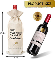 Wine Bag Wedding Gift for Mr and Mrs – Engagement Gift J14