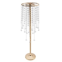 10pcs Crystal Table Centerpieces Gold Flower Stand Wedding Party Rack Decor