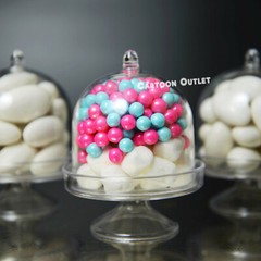 12 PCS PLASTIC FILLABLE CANDY CONTAINERS PARTY FAVORS QUINCEAñERA RECUERDOS BODA