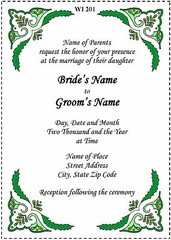 100 Wedding Invitation Printed in Color Flat Cards & Envelopes Flowers Feathers