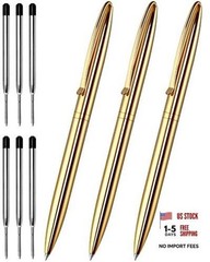 Metal Ballpoint Pens – Black Ink Fancy Pens for 1 Count (Pack of 3) – D4 Gold